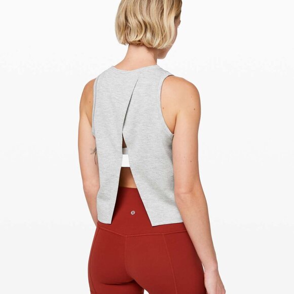Lululemon Minimal Tank Heathered Power Grey Size 8 - Picture 5 of 9